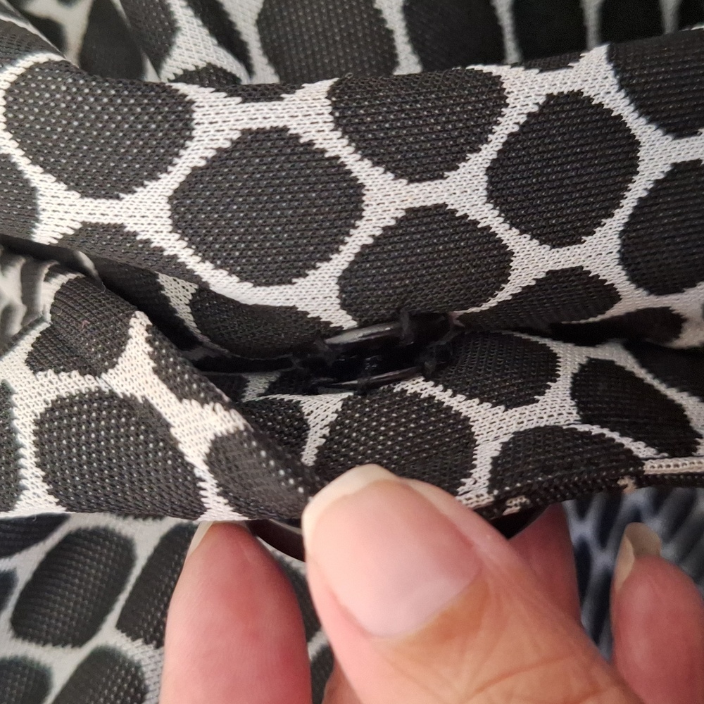 Maggie Barnes Lightweight Jacket Womens 3X Black White Polka Dot - Picture 5 of 9